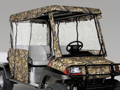 A XRT Camo Enclosure of Golf Car in Louisiana